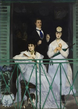 El Balcón Realismo Impresionismo Edouard Manet Pinturas al óleo